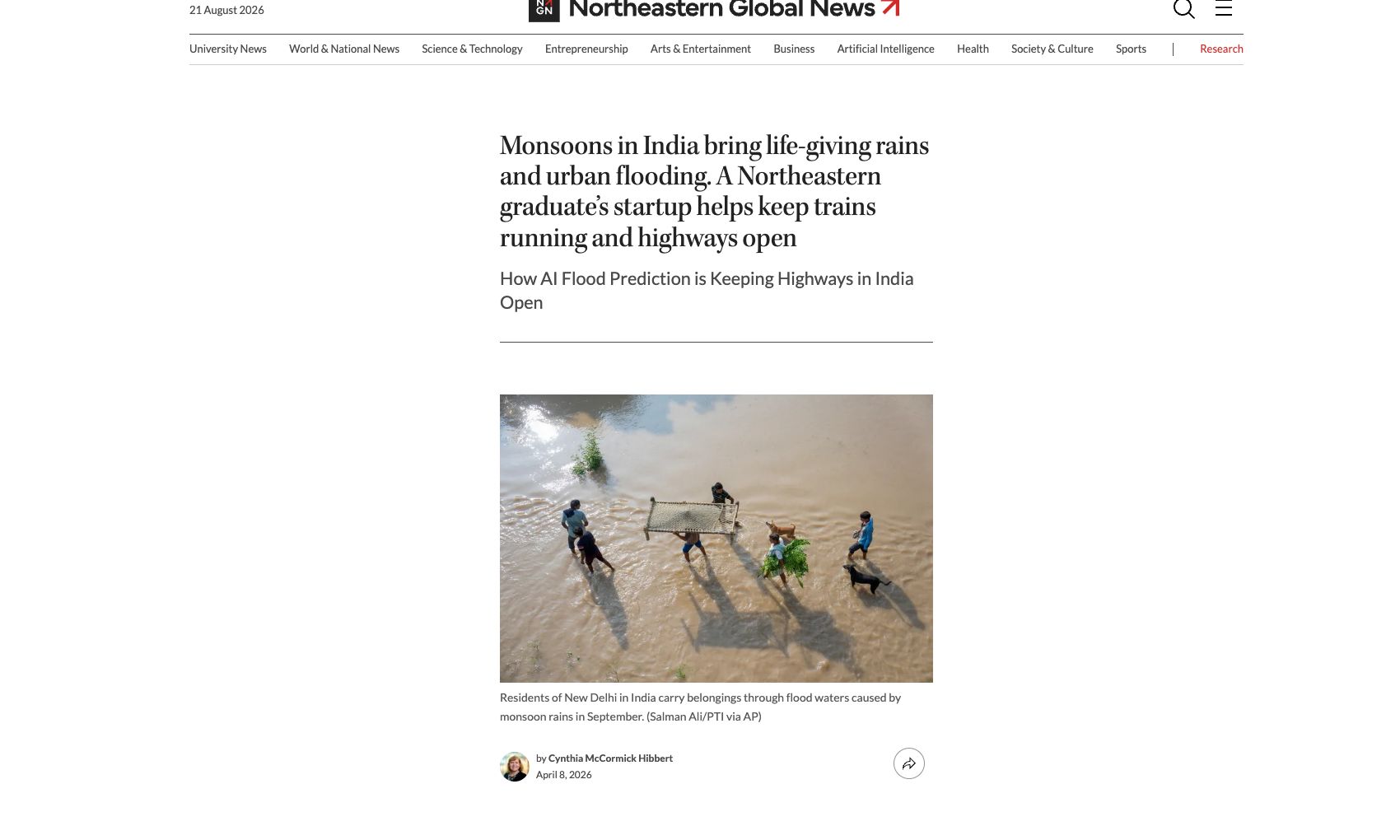 Northeastern Global News coverage