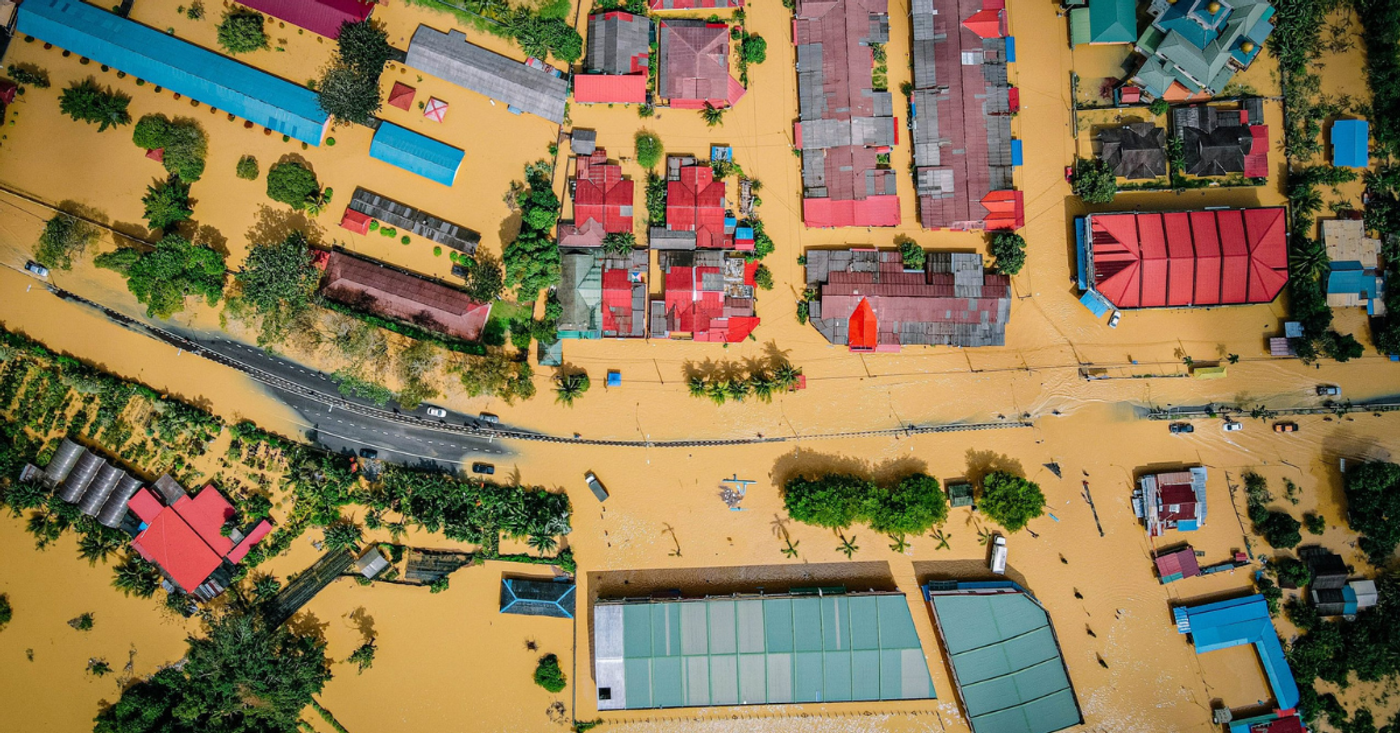 Urban flooding image used in The Better India feature on IIT Gandhinagar's flood intelligence programme